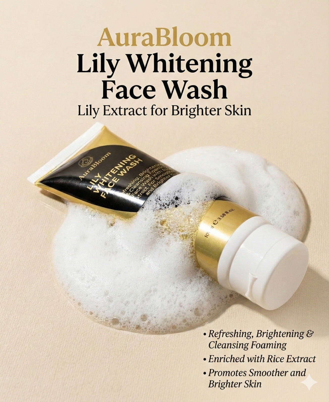 lily whitening face wash